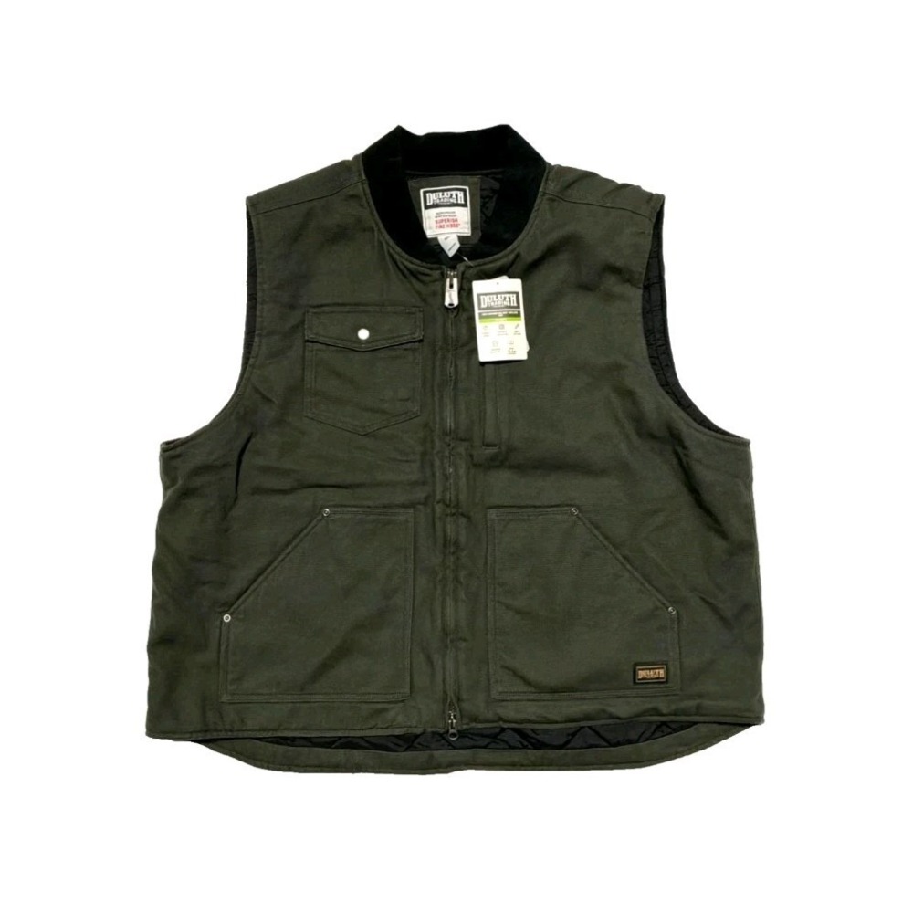 NWT Duluth Trading Superior Fire Hose Insulated Vest Mens 3XL Workwear Canvas